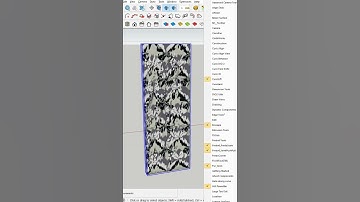 Ốp map cho tường lồi lõm trong Sketchup