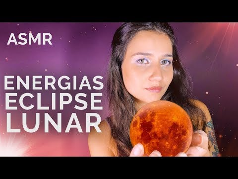 ASMR ENERGIAS DO ECLIPSE DA SUPER LUA CHEIA DE SANGUE | CONVERSA + AFIRMAÇÕES PARA DORMIR E RELAXAR