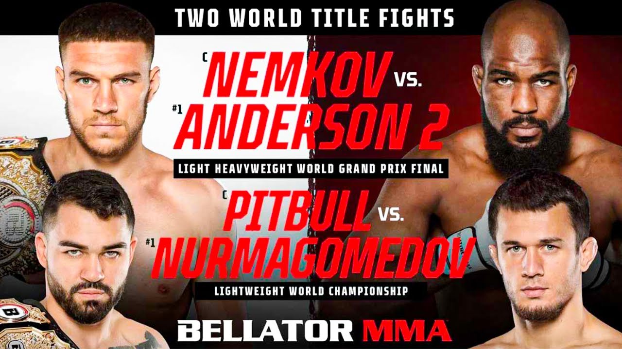 Bellator 288 Livestream Nemkov vs Anderson and Pitbull vs Nurmagomedov Live Fight Watch Along