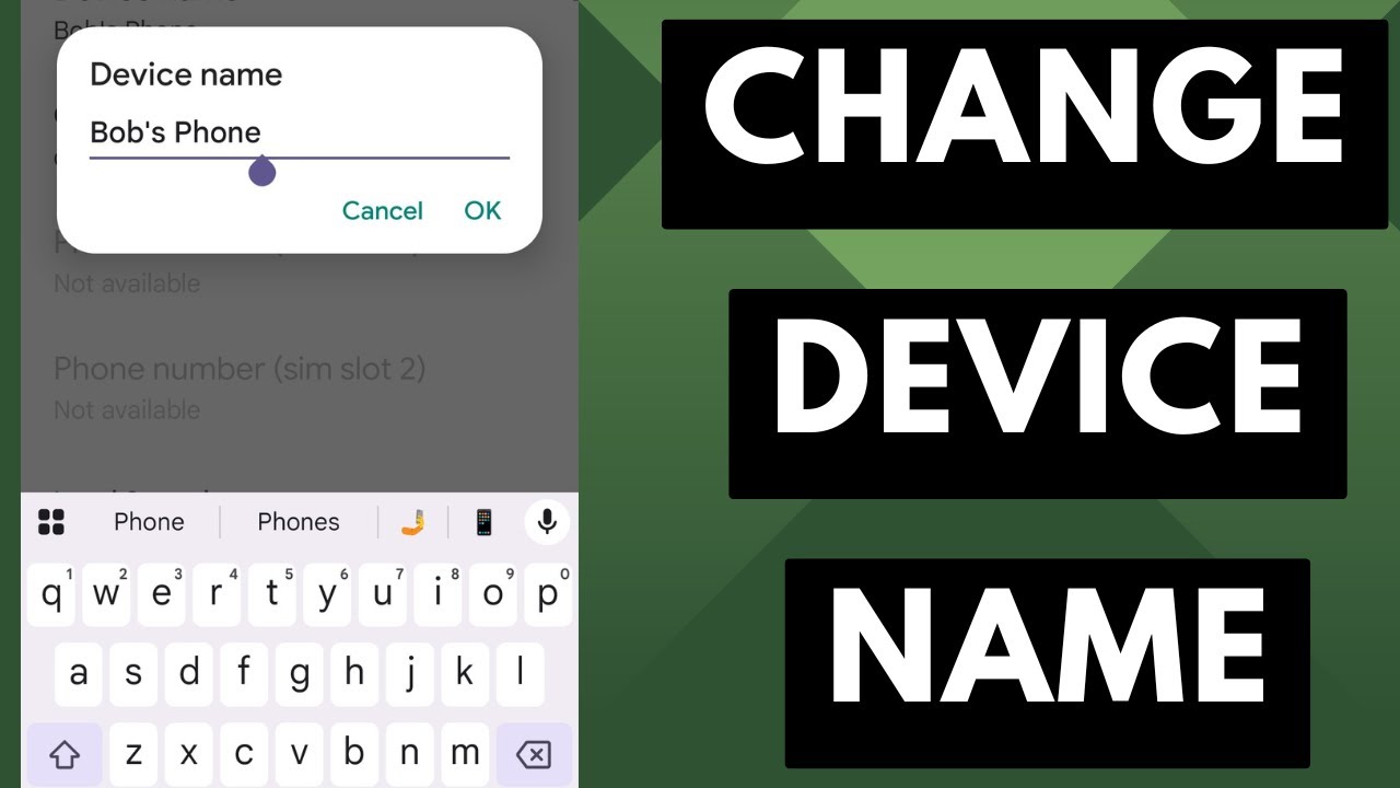 How to Change the Name of your Android Device? - YouTube