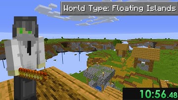 I Tried Speedrunning Minecraft Floating Islands..