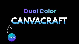 How to Create a Dual Color Effect in Canva 🎨 | Easy 2-Color Text Effect #Canva #Tutorial #Design