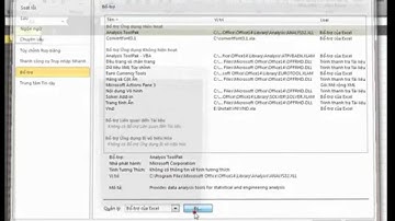 Cai Add Ins cho Excel 2010