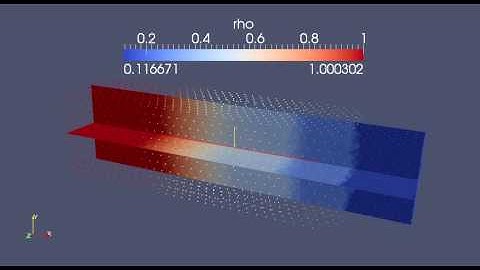 3D shock tube with wall