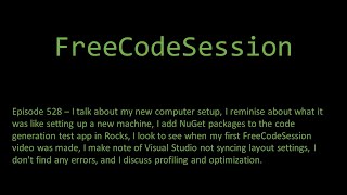 Freecodesession - Episode 528