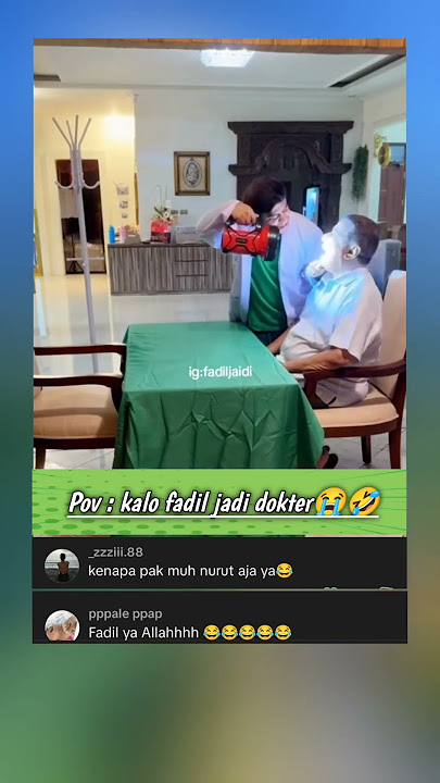 It could be dangerous if you become a real doctor 🤣#fadiljaidi #pakmuh #funnyvideo #makefunny