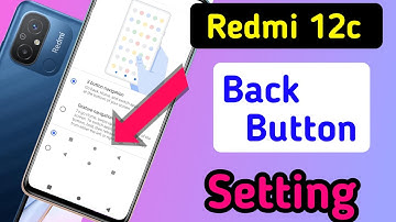 Redmi 12c back button setting/Redmi 12c back button change/Redmi 12c navigation gesture setting