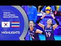 Korea vs. Thailand - Highlights | AVC Women's Tokyo Volleyball Qualification 2020