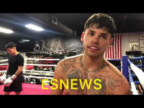 Ryan Garcia seconds after sparring Tayler Holder | Esnews boxing