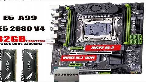 A must-have product! QIYIDA X99 motherboard set kit LGA2011-3 xeon E5 2680 V4 2*16GB=32GB 3200MHz