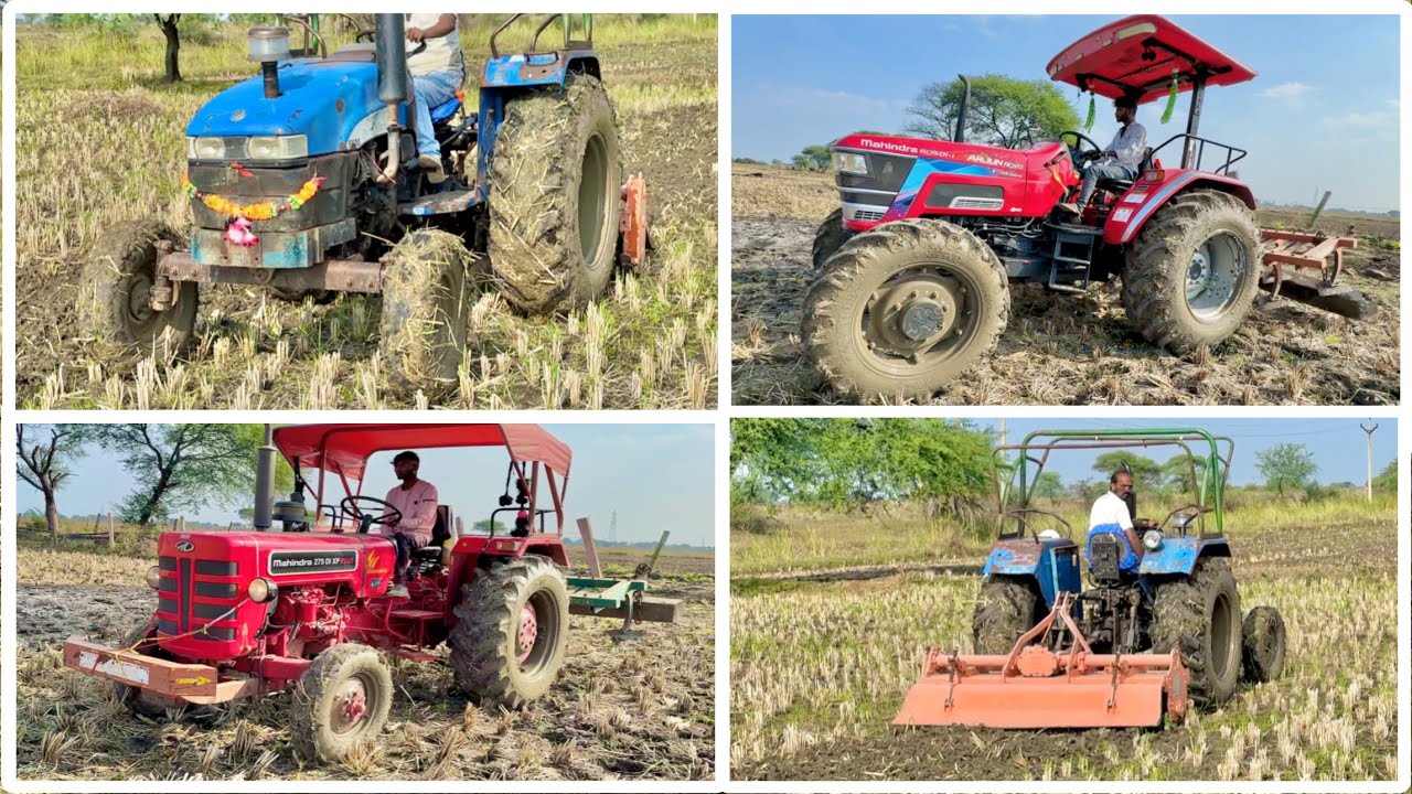 देखते कितना दम है इसमें New Holland 5500 Test on Rotavator vs Mahindra Arjun | कितना जोर लगाएगा ये ?
