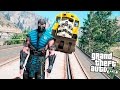 GTA 5 Моды: Саб-Зиро! - Саб-Зиро против Поезда!