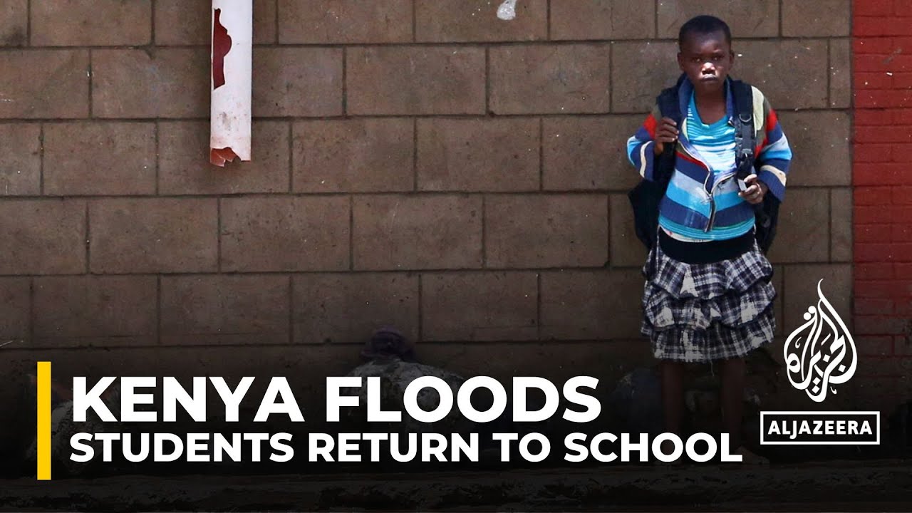Kenyan students return to school after weeks of flooding - YouTube