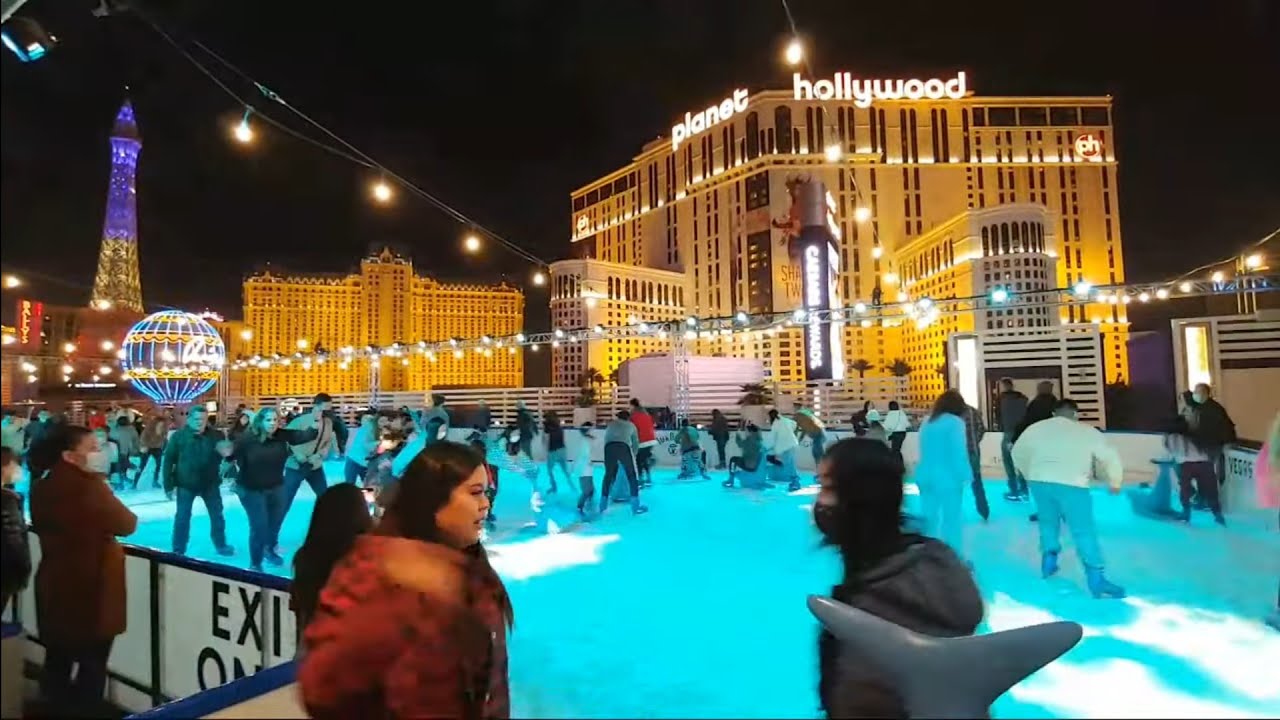 Live Las Vegas, Fun And Slots On The Strip Cosmo Skating Rink ...
