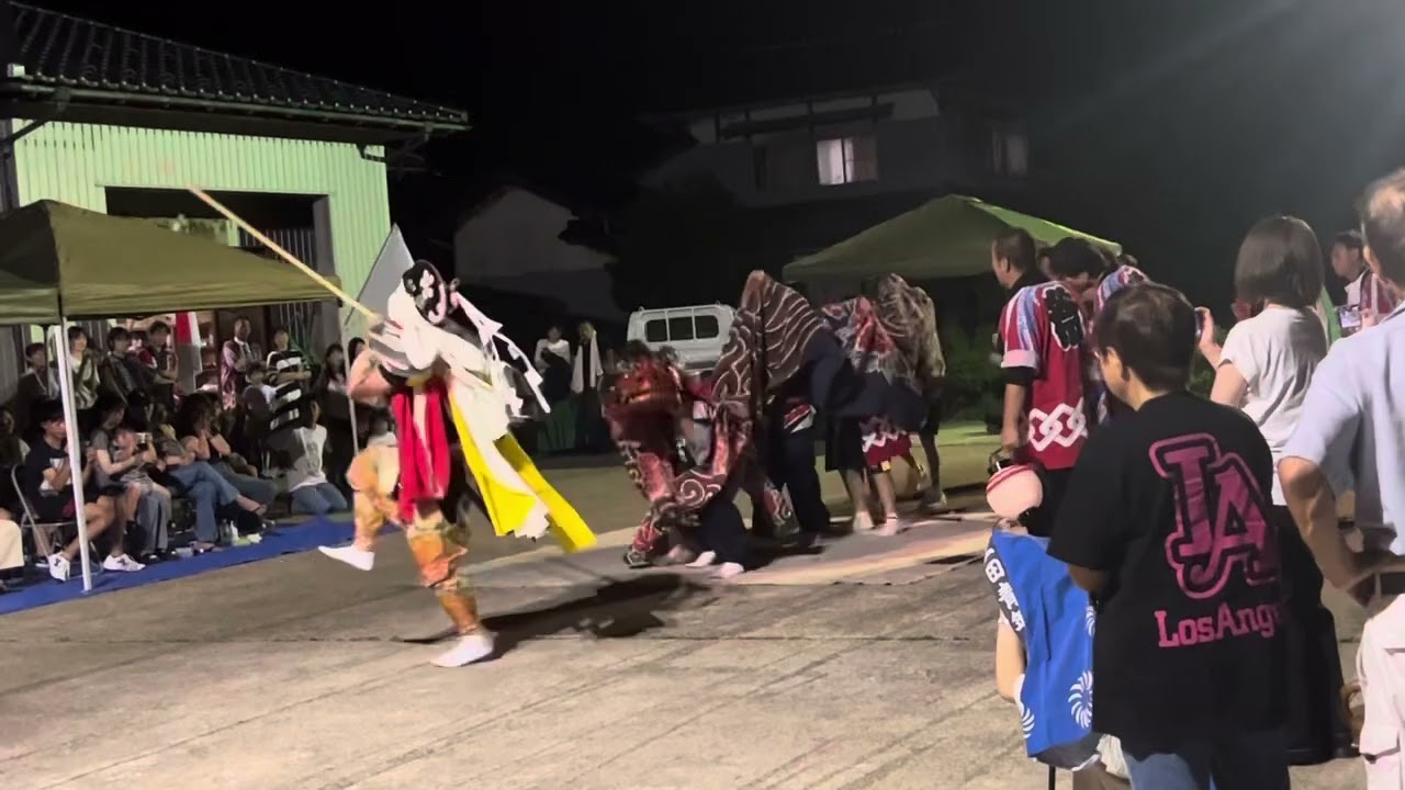 上田青年団の獅子舞