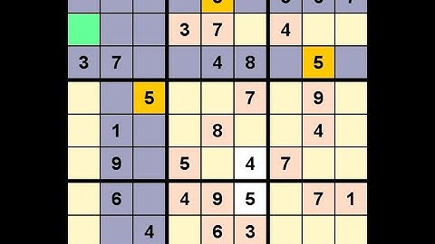 How to Solve Globe and Mail Sudoku Five Star January 23, 2022