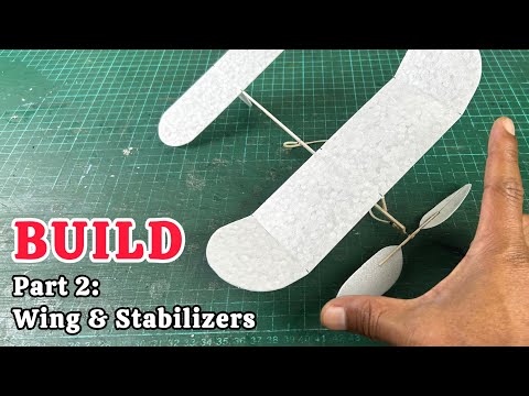 Build Indoor Flying Model INA-250. Part 2 : Wing And Stabilizers