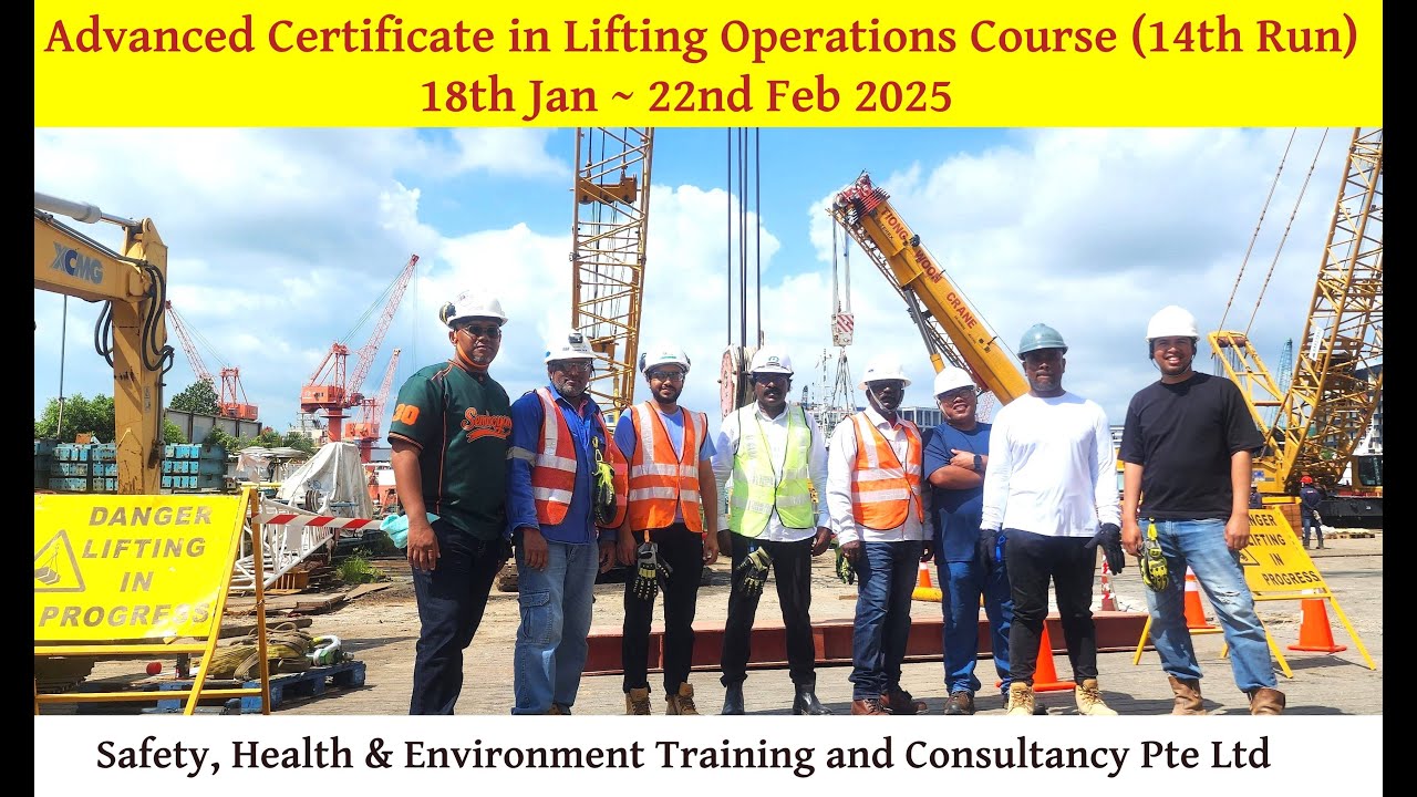 Advanced Certificate in Lifting Operations Course (14th Run) - YouTube