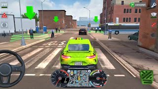 City Taxi Sim 3D - Realistic Car Driving Games Android iOS Gameplay screenshot 3