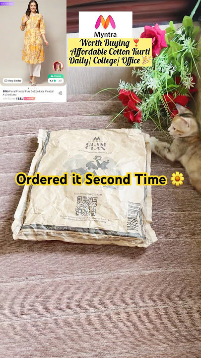 Ordered this 2nd time 😍  #affordable #shorts #ytshorts #biba #myntrahaul #fashion #viral #trending