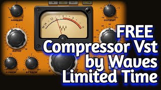 Limited Time FREE Hybrid Compressor VST PLUGIN by Waves Audio - H Comp - Review & Demo