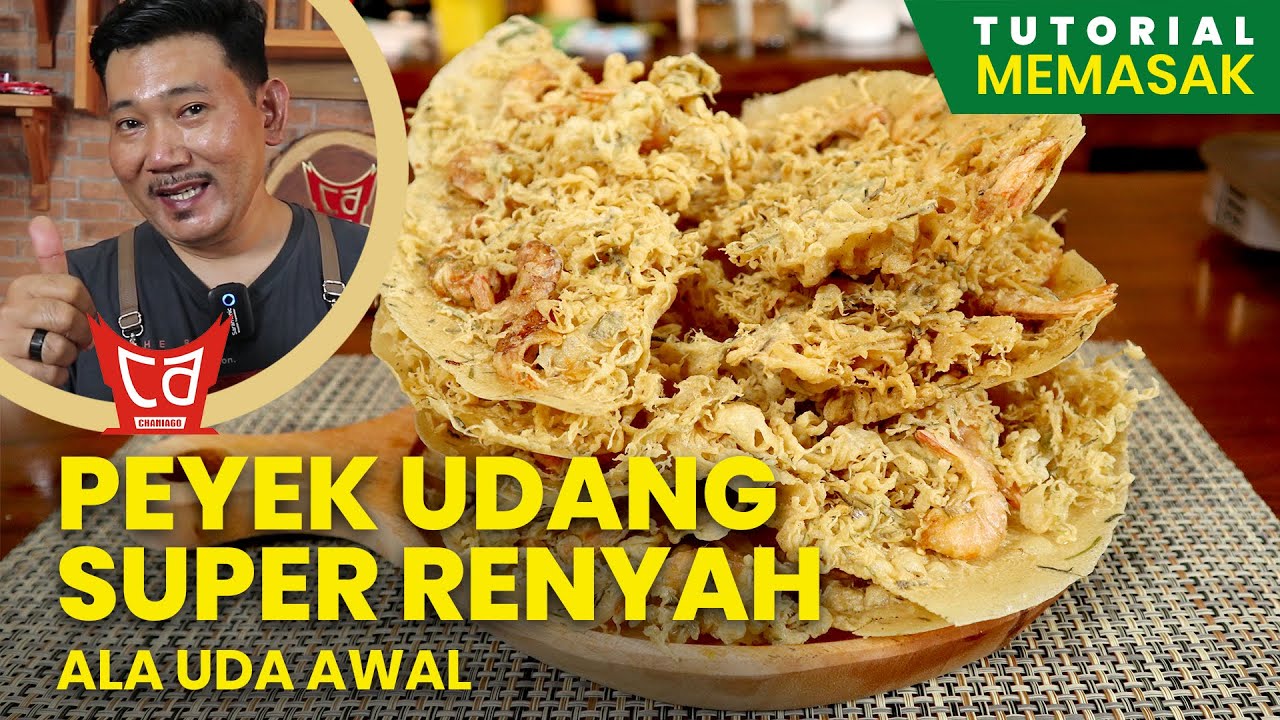 Resep Peyek Udang Super Renyah- UDA AWAL