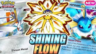 INSANE SYNERGY ! SOLGALEO & VAPOREON Hunt Down the Opponent's Bench - Pokemon TCG Pocket