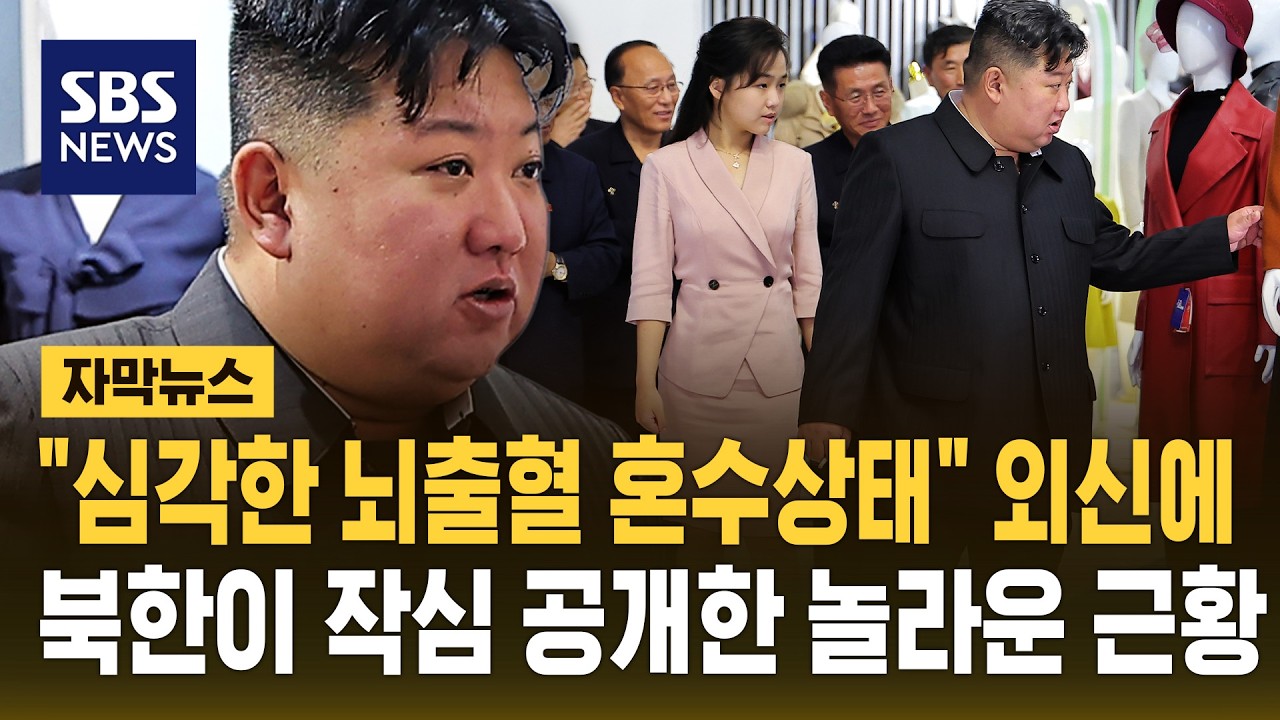 "심각한 뇌출혈 혼수상태" 외신에..북한이 작심 공개한 놀라운 근황 (자막뉴스) / SBS 썸네일
