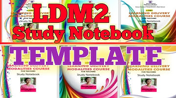 #LDM2 #FREETEMPLATE LDM2 STUDY NOTEBOOK TEMPLATE (EDITABLE/DOWNLOADABLE) | TEACHER ARCI_14