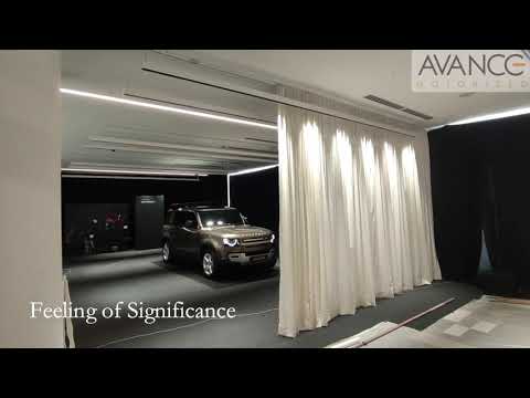 Sime Darby Auto Connexion showroom motorized curtain system