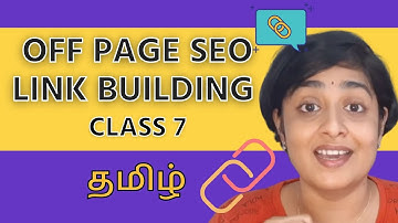 How to do Link Building | Off Page Optimisation (Tamil)