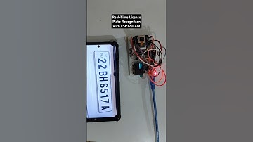 License Plate Recognition with ESP32-CAM#diy #arduino #robot #shorts #electronic  #arduinoproject