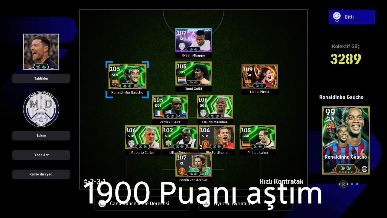 eFootball_2026 1900 Puan ile sıralamada ilk 1000' girdim