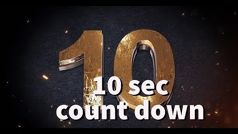 count down 10 sec video royalty free