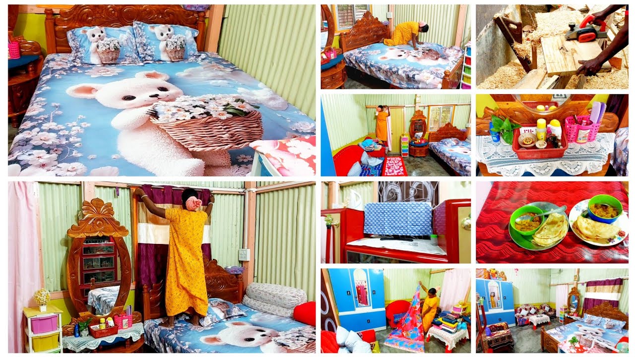 বাইরে থেকে ভাঙ্গা টিনেরঘর আর ভিতরে আমার স্বর্গ✅ আমি যেভাবে আমার স্বর্গটাকে স্বর্গটাকে গুছিয়ে রাখি||