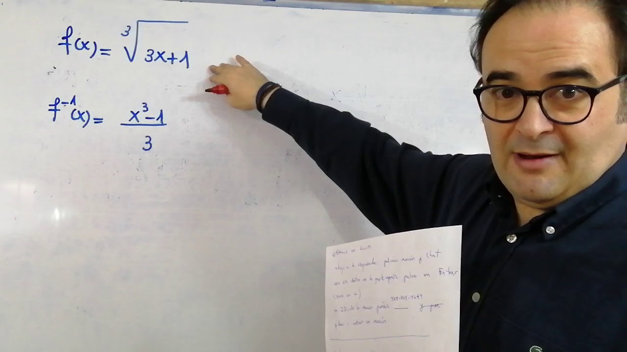 Procedimiento para calcular la Inversa de una función