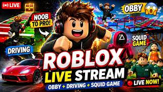 🔥 Roblox LIVE India 🇮🇳 | Impossible Challenges 😳 Obby + Driving (live)