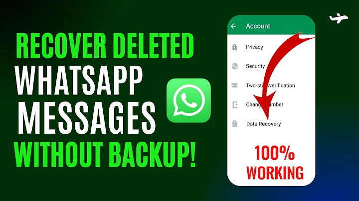 How To Recover Deleted WhatsApp Messages Without Backup ? FREE 2026