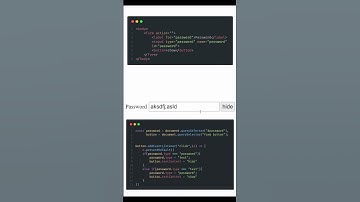 Show/Hide Password #shorts #html #javascript #webdevelopment