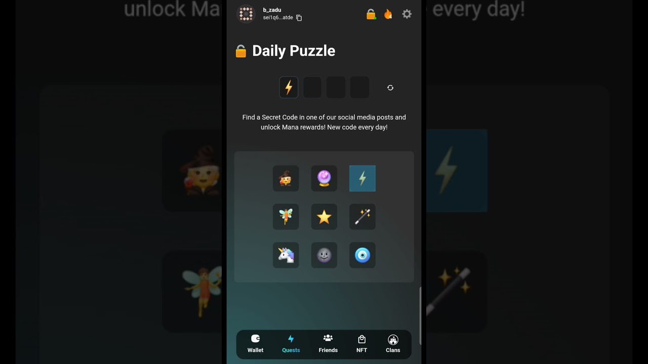 Spell wallet secret code (12th August) 