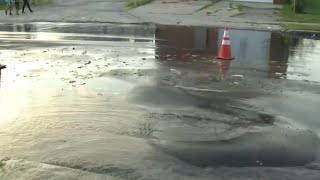 Detroiters growing frustrated with street flooding related to an unrepaired water main break