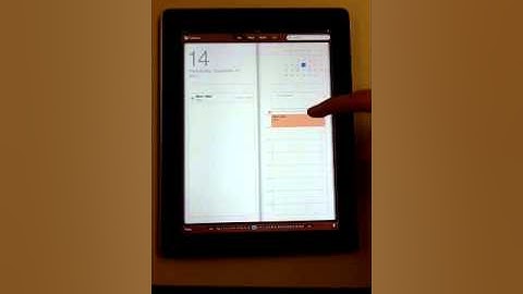 How to use calendar app for iPad