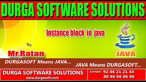 Corejava - Basics-  Instance block in java