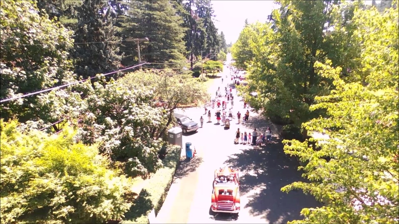 Drone footage of the Maywood Park 2017 4th of July Parade YouTube