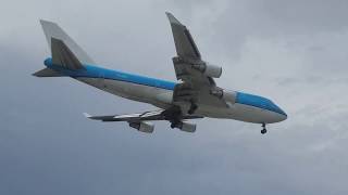 KLM Boeing 747-400 retirement landing in Melbourne