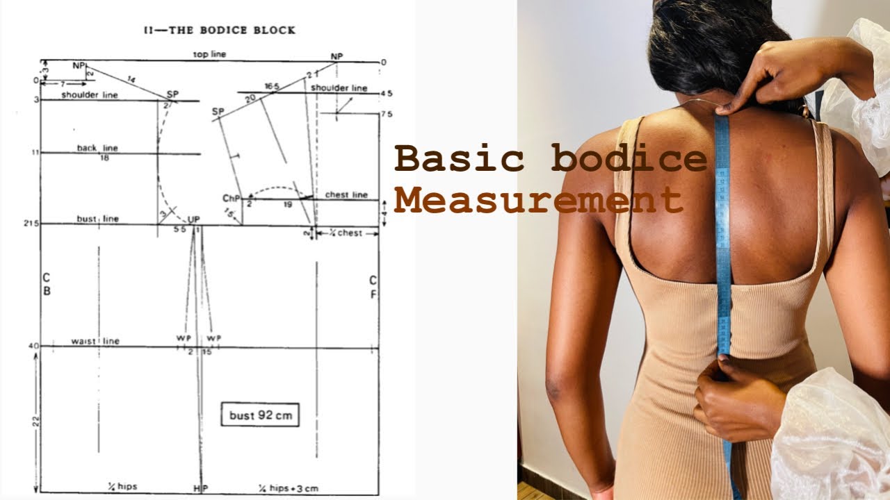 How to take measurements (basic bodice), accurate body measurement