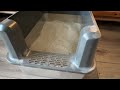 Enclosed Stainless Steel Cat Litter Box with Lid, XL Extra Large Litter Box
