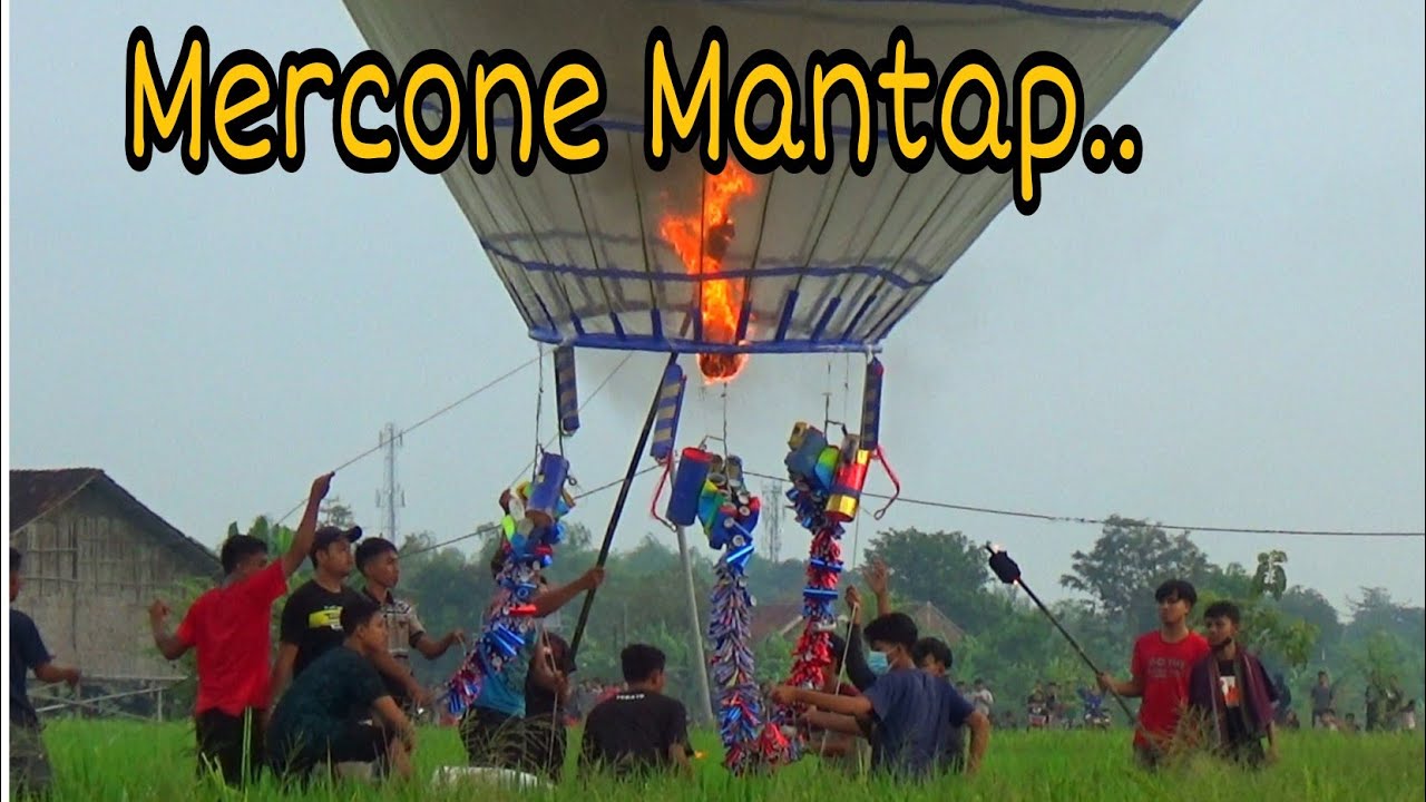 BALON UDARA DENGAN TIGA RENTENG MERCON SUPER FULL TERJUN - YouTube