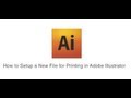 Setting Up a New Print Document in Adobe Illustrator