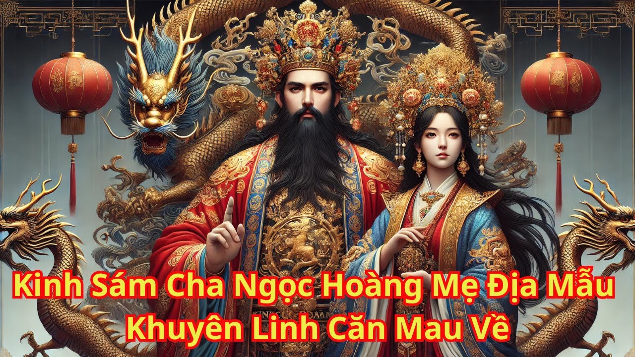 Kinh Sám pháp điển Cha Ngọc Hoàng Mẹ Diêu Trì Phật Mẫu Khuyên Linh Căn công phu Mau Về.